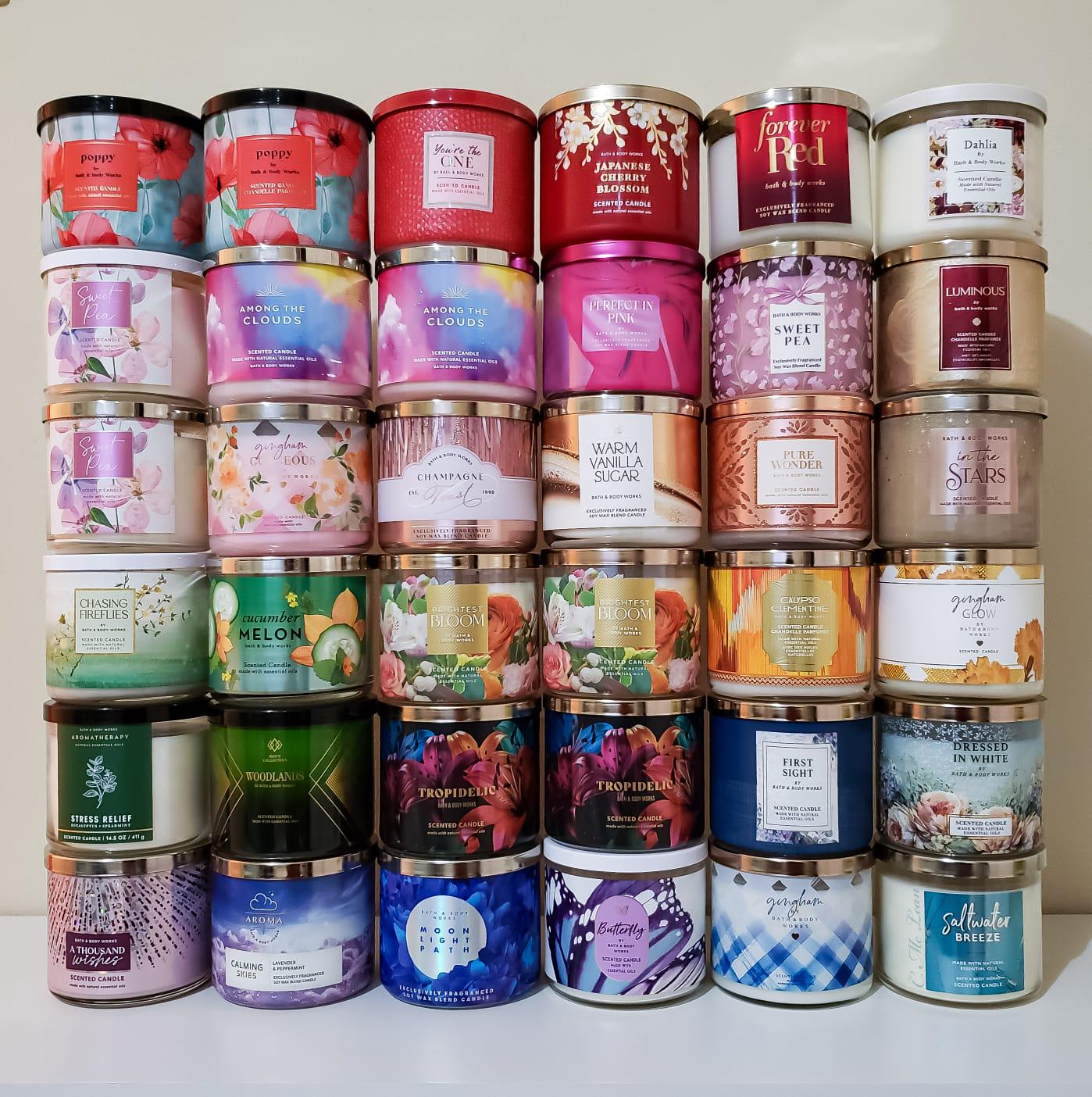VELAS AROMÁTICAS - BATH AND BODY WORKS